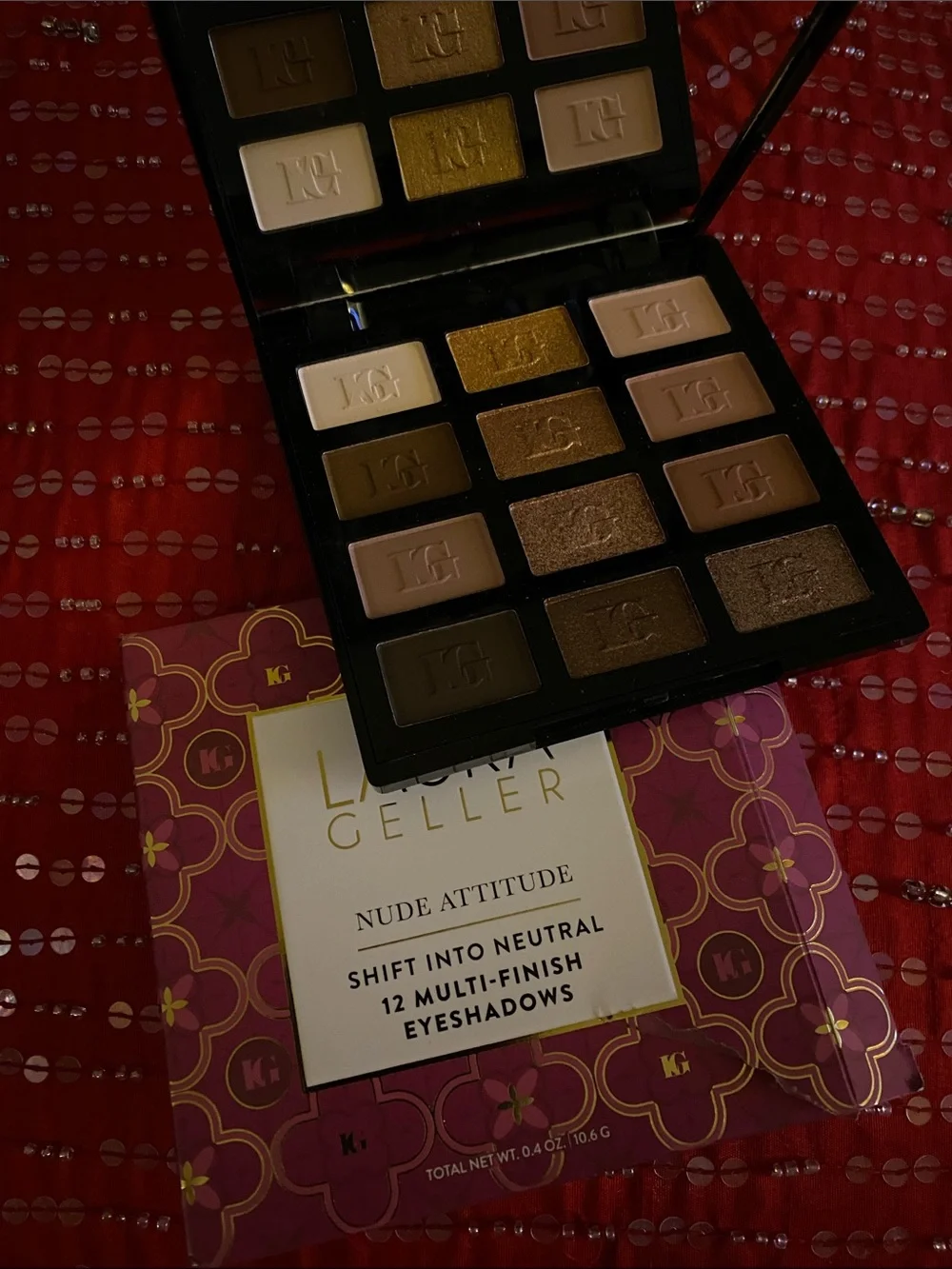 Laura Geller Nude Attitude Large 12 Multi Finish Eyeshadows New Not Returnable